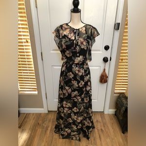 WHBM Long dress with lined cami/slip. Size S